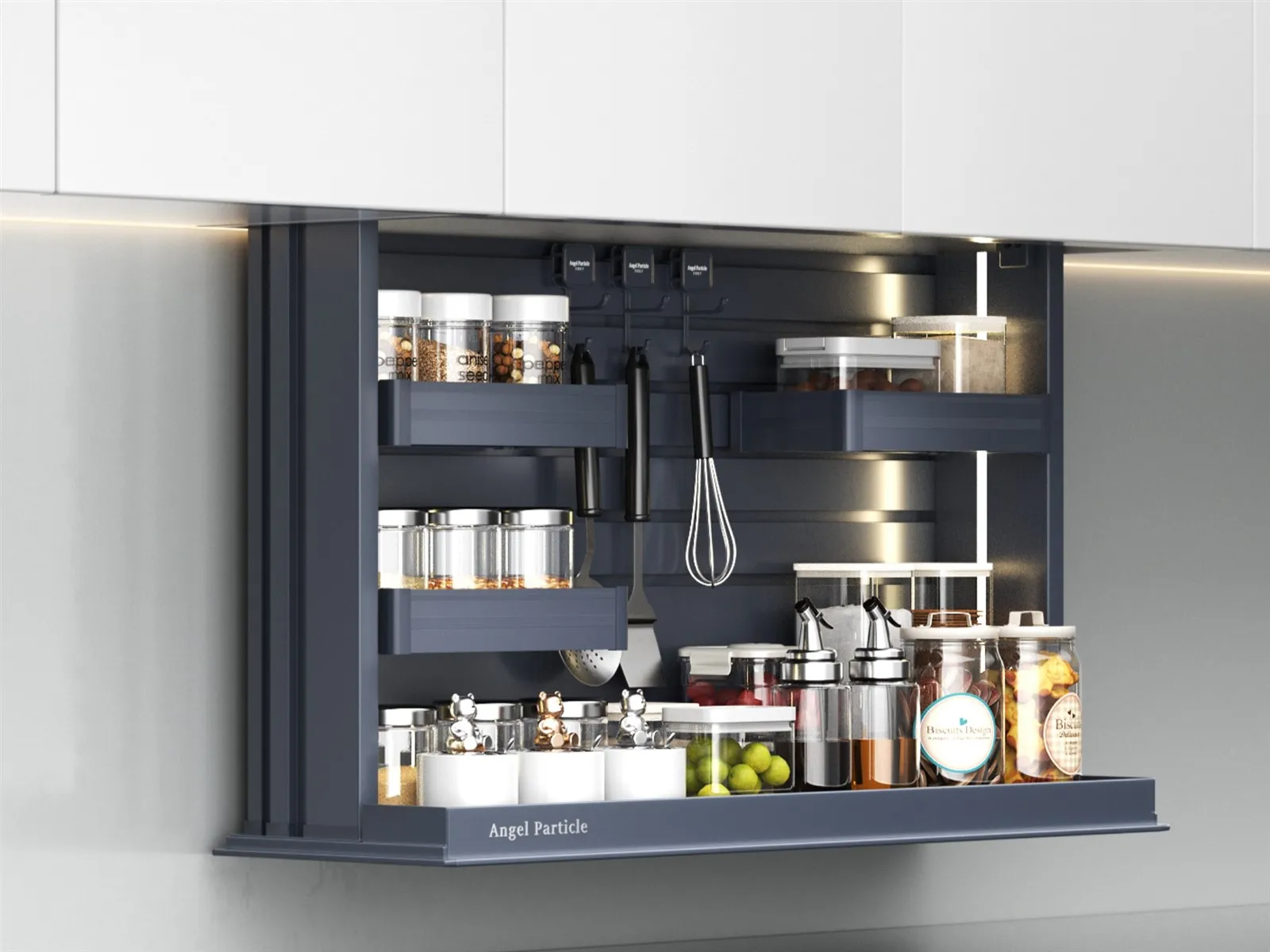 Electric lifting seasoning rack Electric lifting seasoning rack